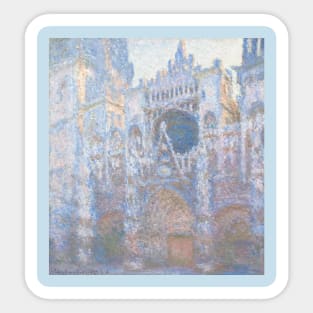 Rouen Cathedral: The Portal (Sunlight) Monet Painting Design Sticker